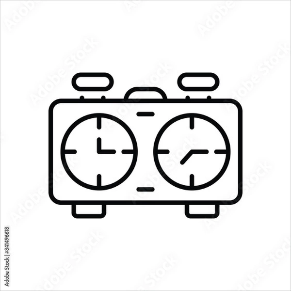 Obraz Chess Clock vector icon