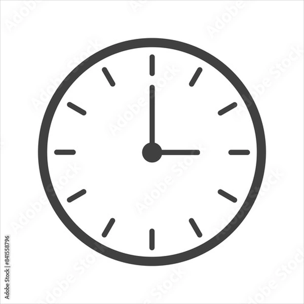 Fototapeta time icon on white background