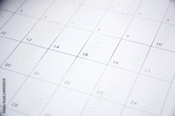 Obraz blank schedule