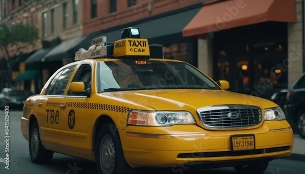 Fototapeta yellow cab
