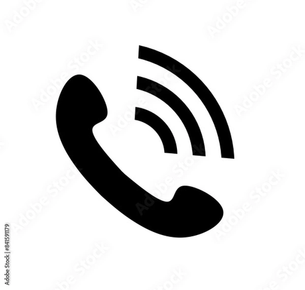 Fototapeta telephone icon vector with simple design.voice call icon
