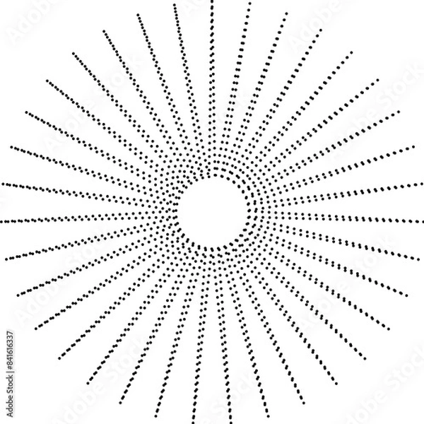 Fototapeta Star shape dots. Geometric element