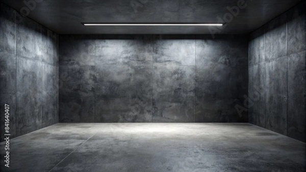 Obraz Minimalist Dark Concrete Showroom Background