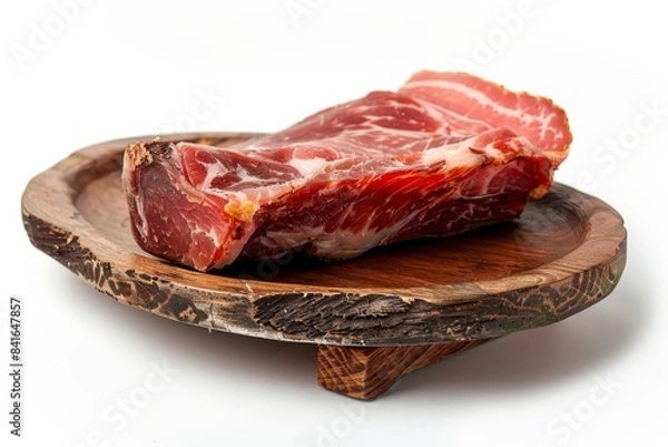 Obraz Cured Meat on Wooden Platter