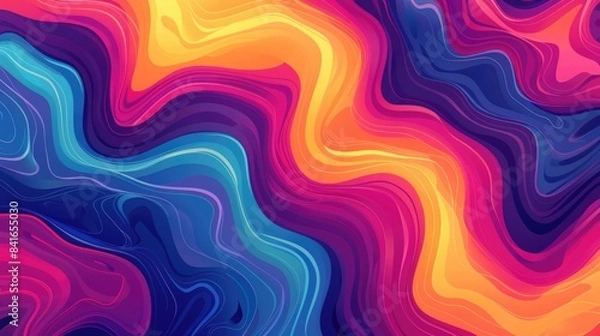 Fototapeta Vibrant Wave Pattern