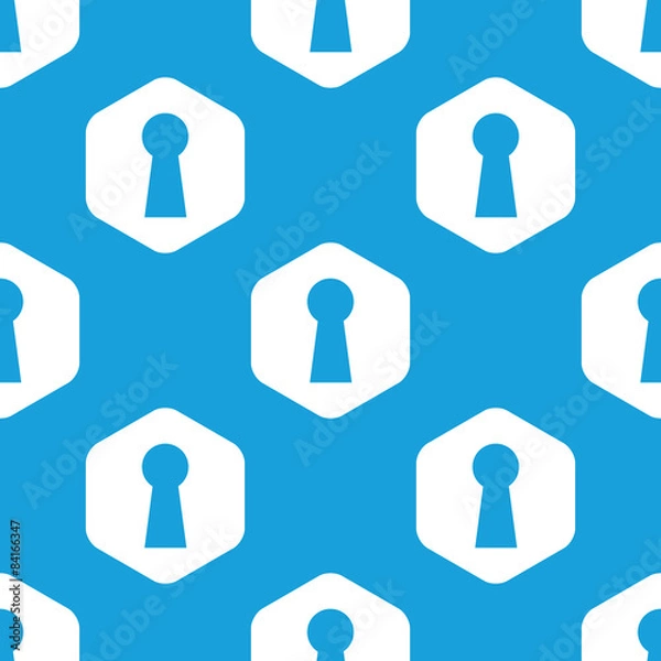 Fototapeta Keyhole hexagon pattern