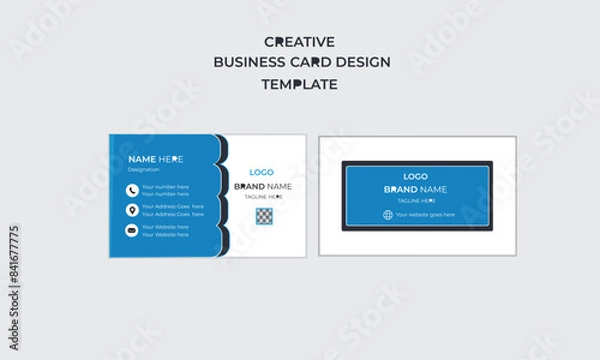 Obraz readymade creative business card layout.