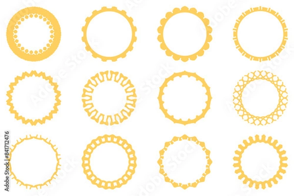 Obraz Decorative ornament frame set design