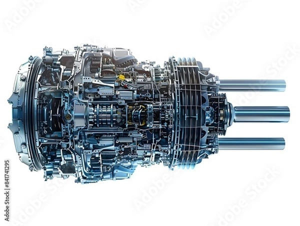 Obraz Sophisticated Automotive Transmission Mechanisms Showcasing Advanced Engineering and Mechanical Precision