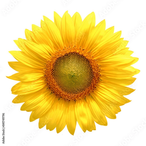 Obraz sunflower isolated on white background