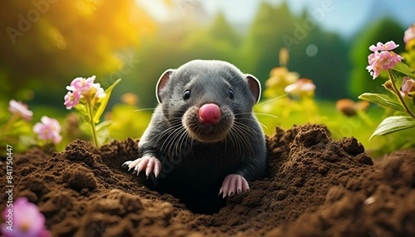 Obraz mole in its natural habitat