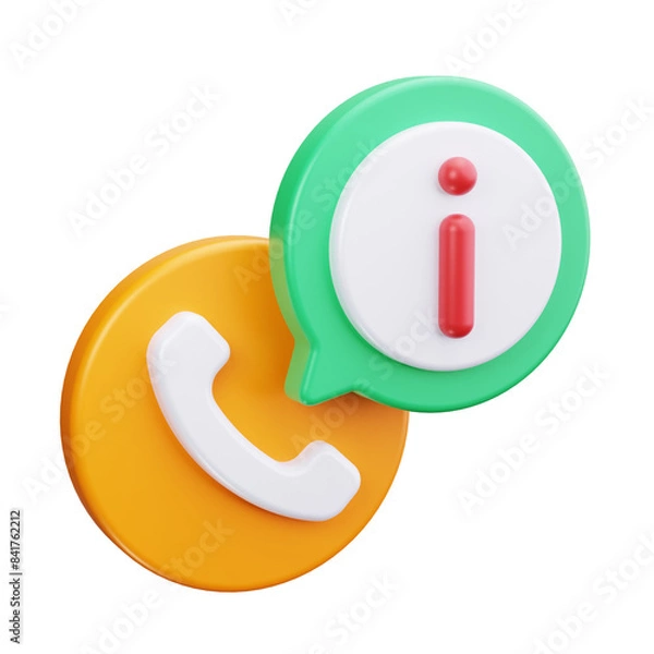 Fototapeta information 3d render icon