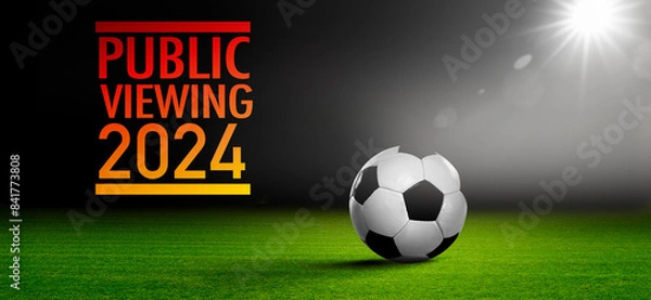 Fototapeta Public Viewing Fußball 2024