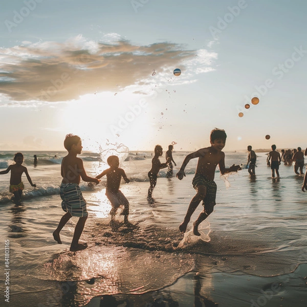 Fototapeta 물놀이