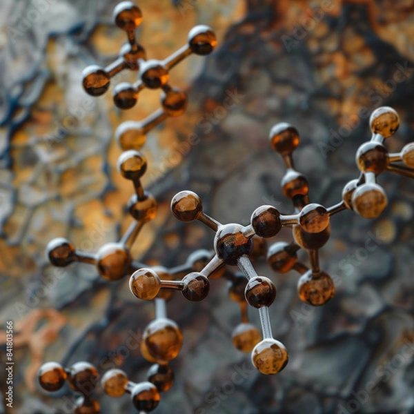 Fototapeta 분자 모형