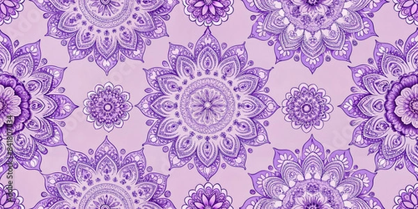 Fototapeta seamless floral background