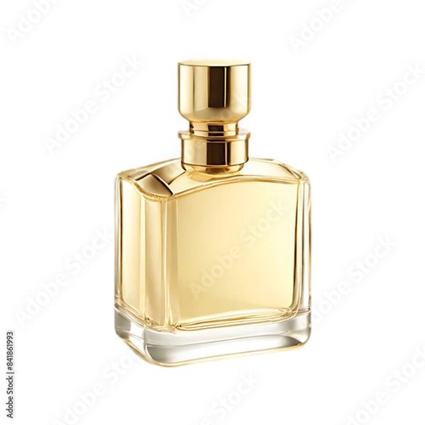 Fototapeta Luxury Perfume Bottle isolated on a transparent background by AI generative