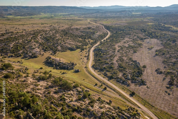 Fototapeta Aerial drone view of the Phrygian Valley
