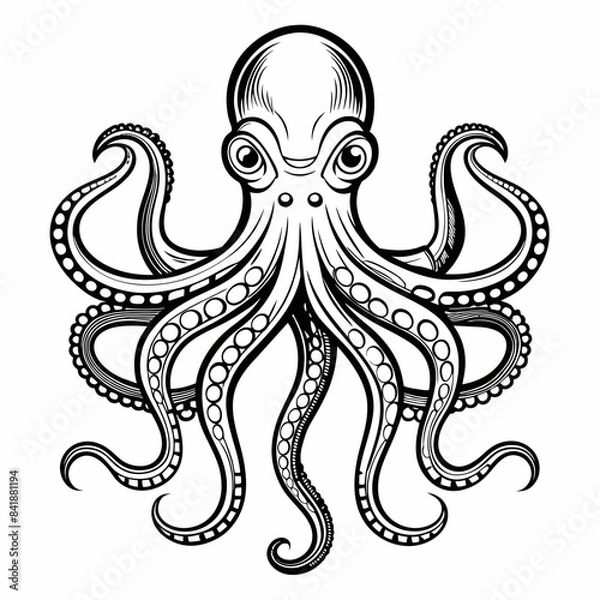 Obraz illustration of an octopus