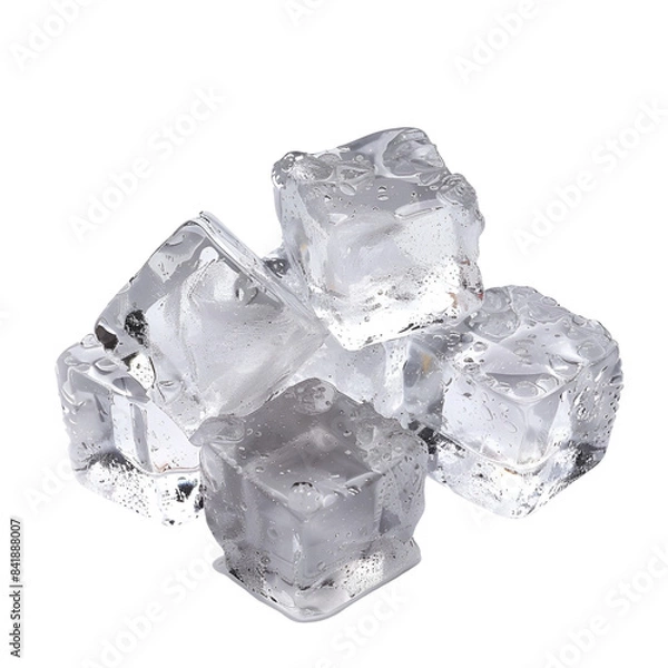 Obraz ice cubes isolated on white