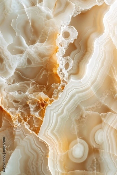 Fototapeta A detailed view of a polished marble surface with subtle texture and color variations