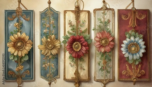 Fototapeta pattern with flowers