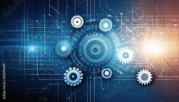Fototapeta abstract technology background