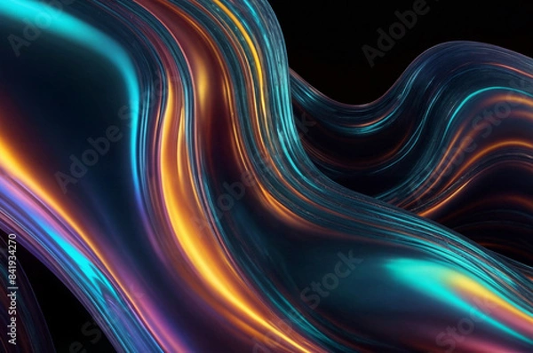 Fototapeta abstract background with glowing lines