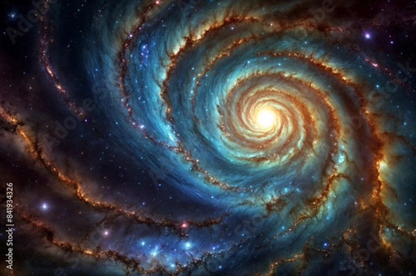 Fototapeta spiral galaxy background