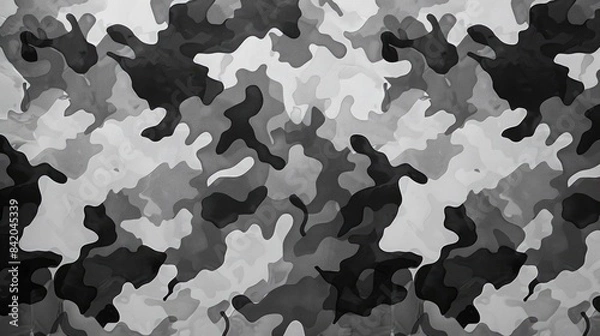 Fototapeta Late on a gray camouflage pattern