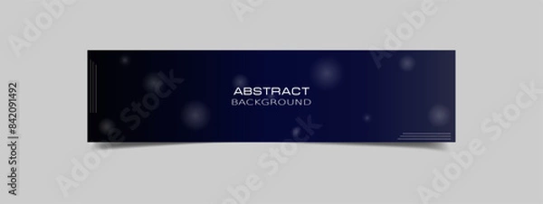 Fototapeta Linkedin banner with abstract  background