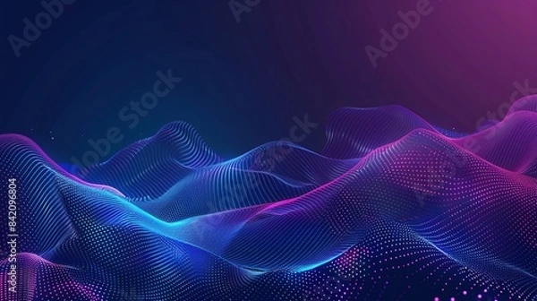 Fototapeta Perspective High-tech speed circuit data technology background. Abstract 3D futuristic circuit lines movement motion for advertising and game artwork. Digital innovation tech. Sci fi Vector EPS10.