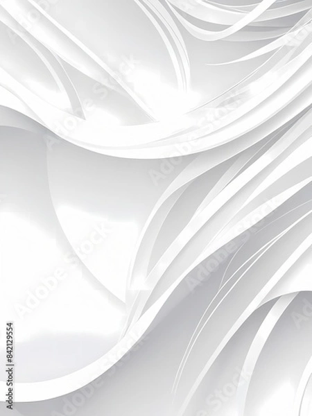 Fototapeta Abstract background white wave. Modern background posters 