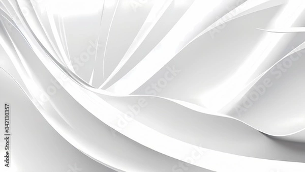 Fototapeta Abstract background white wave. Modern background posters 