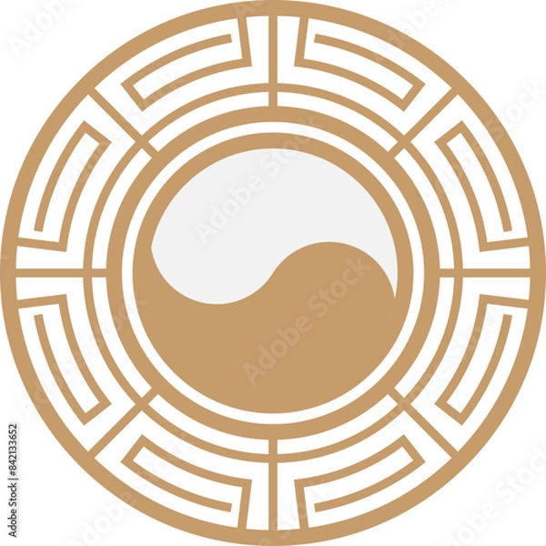 Obraz 한국문양, 동양문양 일러스트