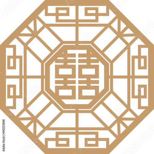 Obraz 한국문양, 동양문양 일러스트