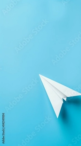 Fototapeta National paper airplane day concept with copy space area for text