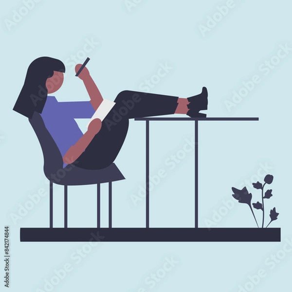 Fototapeta Students concept illustration