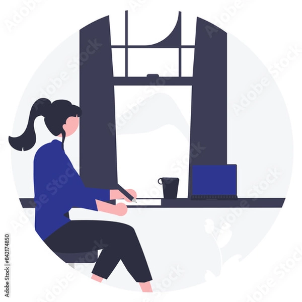 Fototapeta Students concept illustration