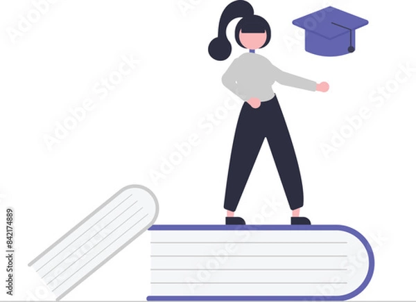 Fototapeta Students concept illustration