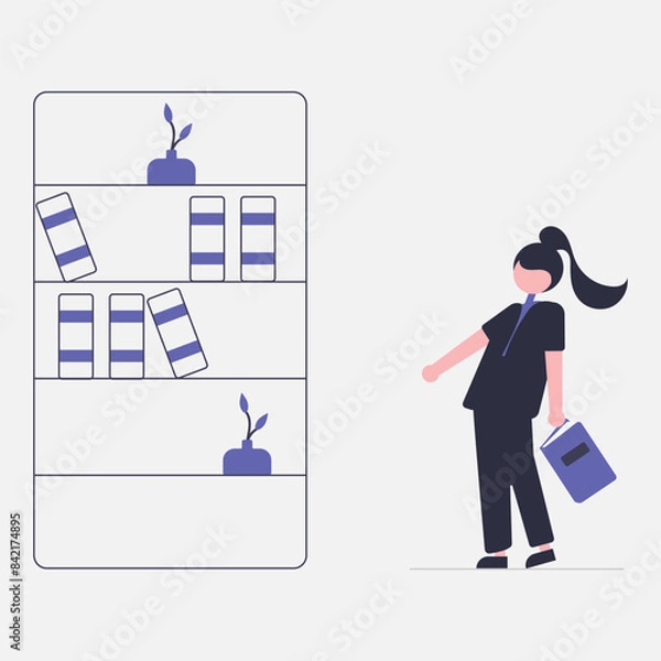 Fototapeta Students concept illustration