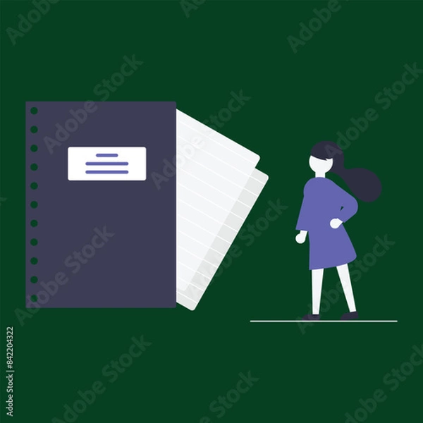 Fototapeta Students concept illustration