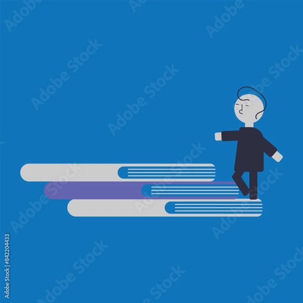 Fototapeta Students concept illustration