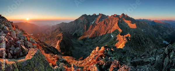 Obraz Panorama górski krajobraz jesień