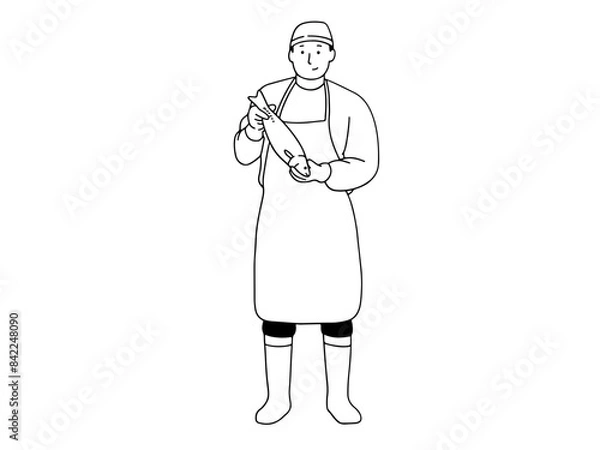 Fototapeta Fishmonger