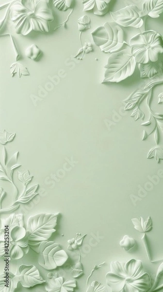 Fototapeta Botanical Textile Elegance