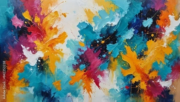 Fototapeta Abstract Art in Vibrant Colors