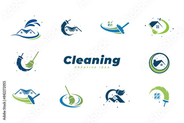 Obraz cleaning service  design vector template