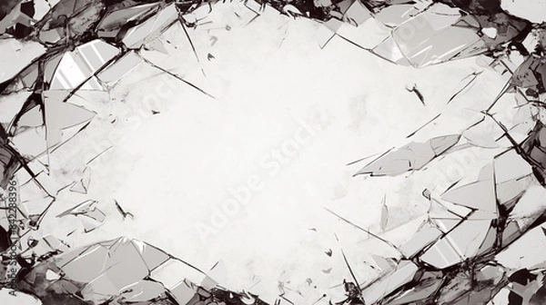Fototapeta 割れたガラスの背景素材