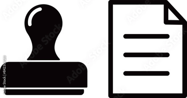 Obraz スタンプ　書類　アイコン